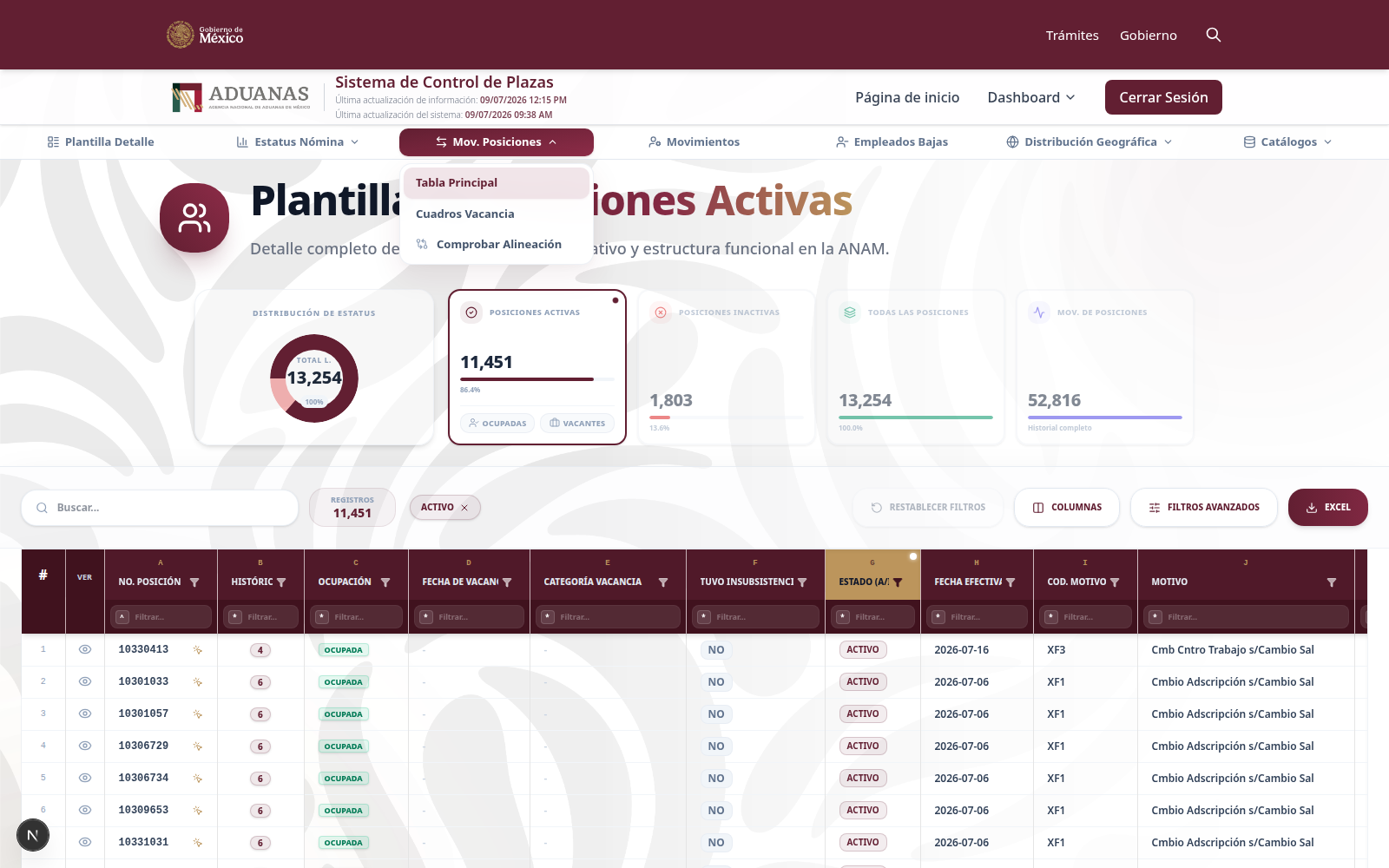 view plantilla mov posiciones